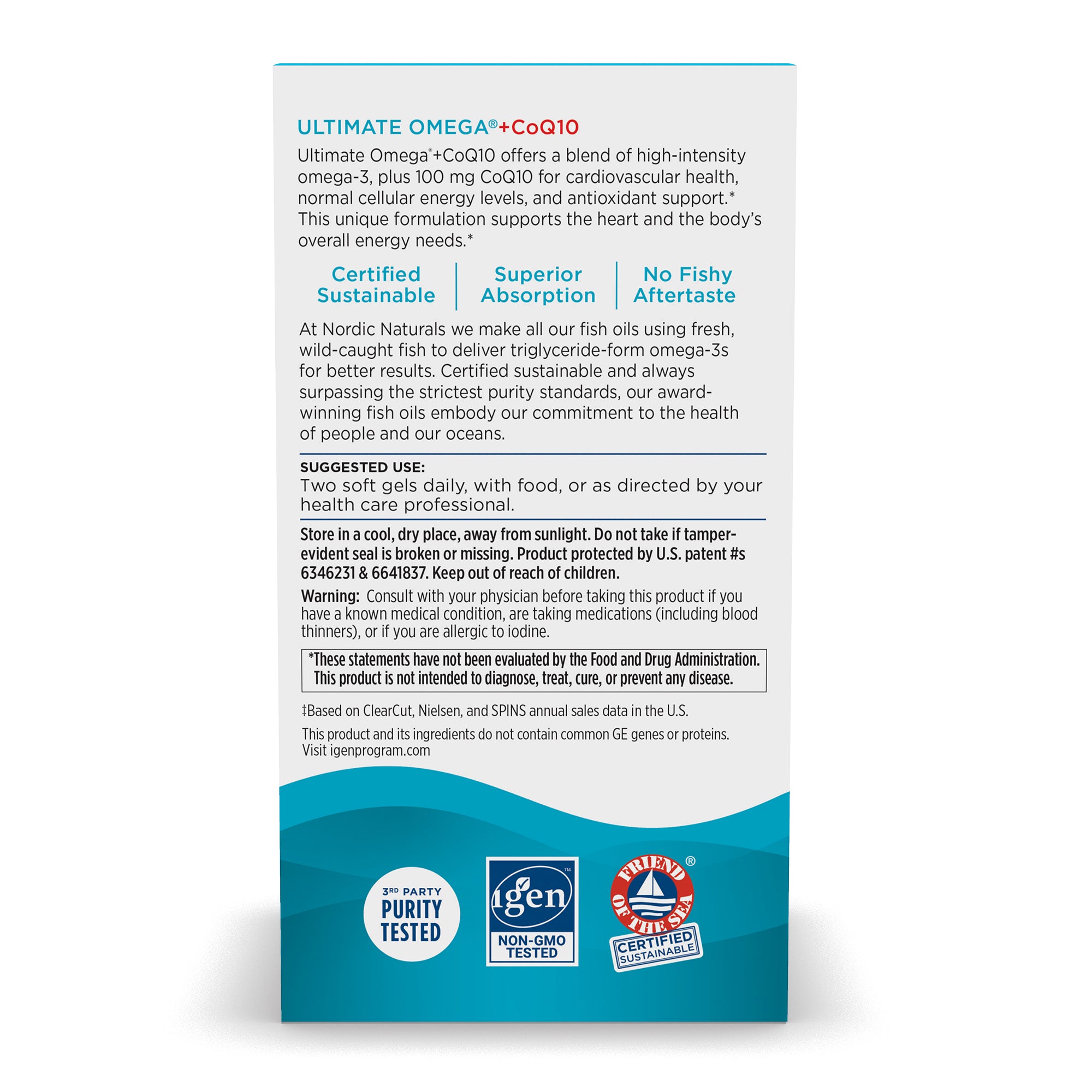 side of product packaging