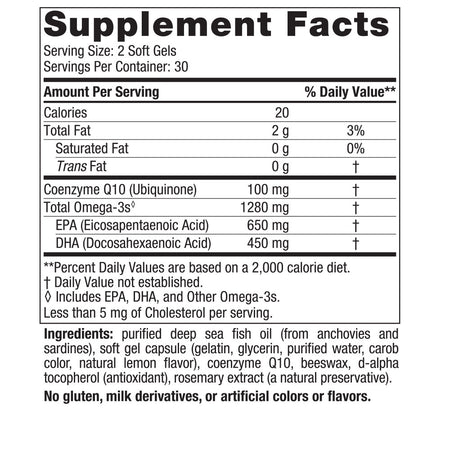 supplement facts panel image