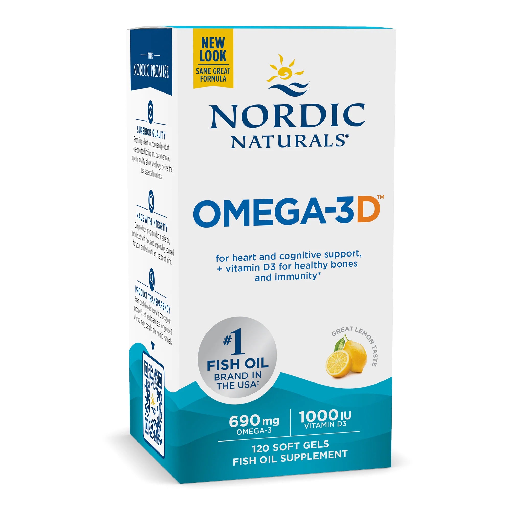 Nordic Omega 3 +D 120sg
