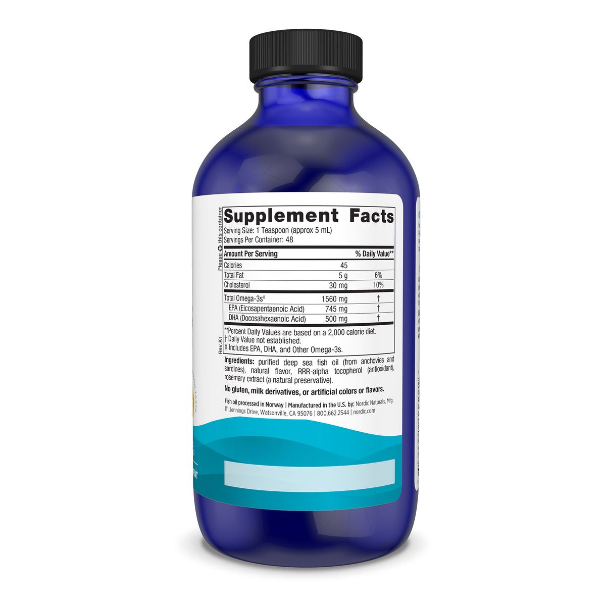 Nordic Omega 3 Liq Lemon 8oz-[HealthWay]