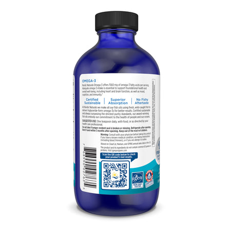 Nordic Omega 3 Liq Lemon 8oz-[HealthWay]