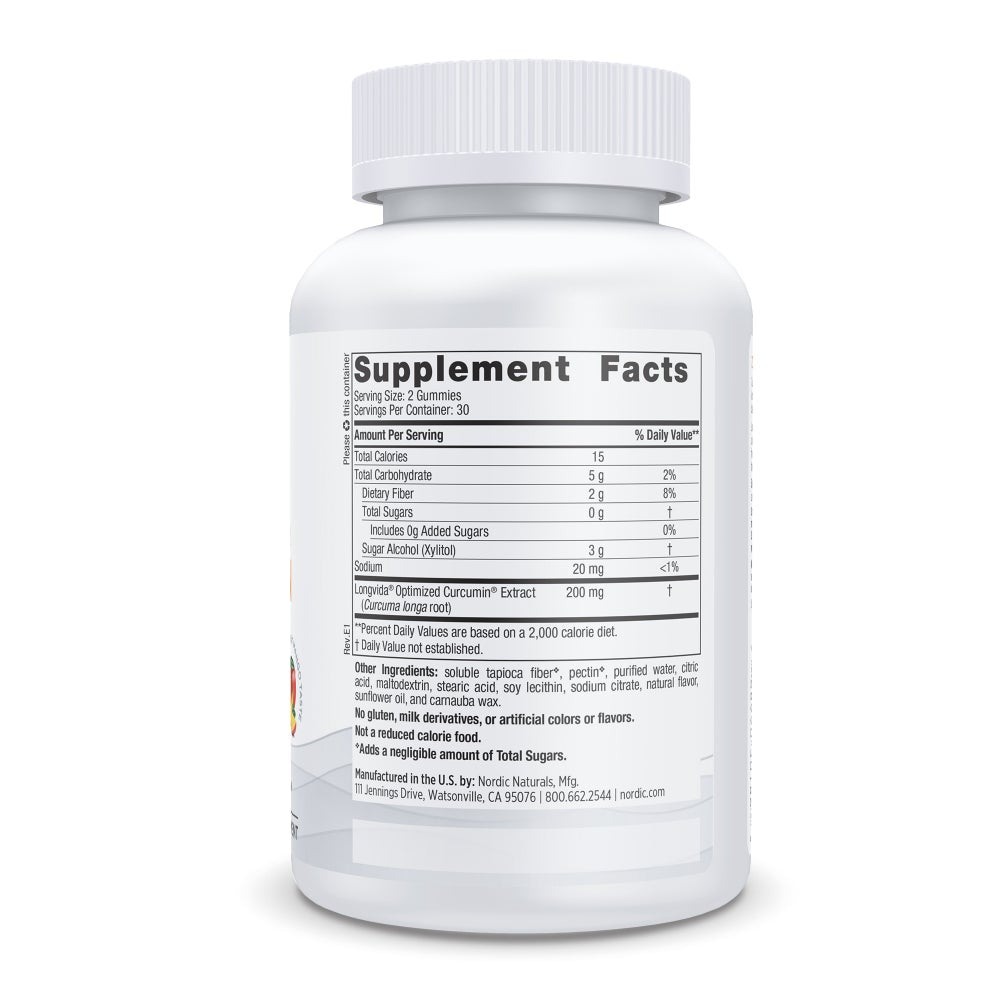 Nordic Naturals Zero Sugar Curcumin Gummies - HealthWay