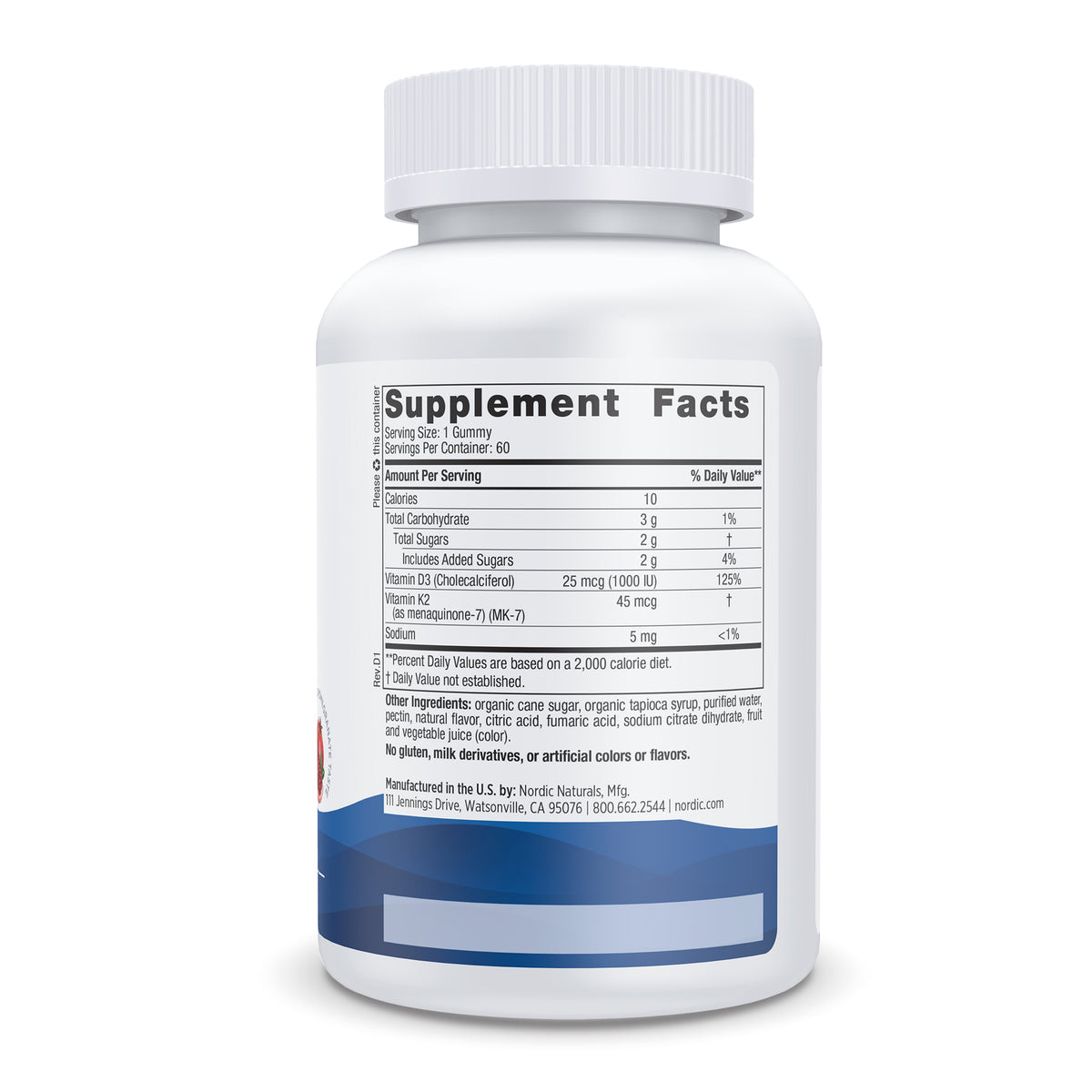 Nordic Naturals D3 K2 60ch-[HealthWay]