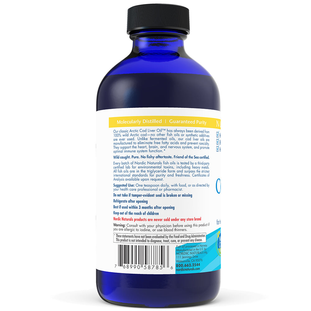 side of product label