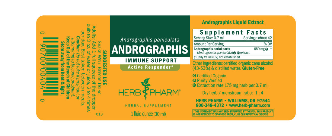 Herb Pharm Andrographis 1oz-[HealthWay]