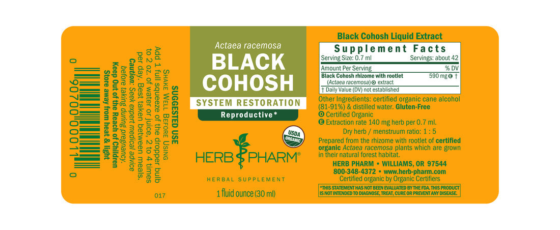 Herb Pharm Black Cohosh 1oz-[HealthWay]