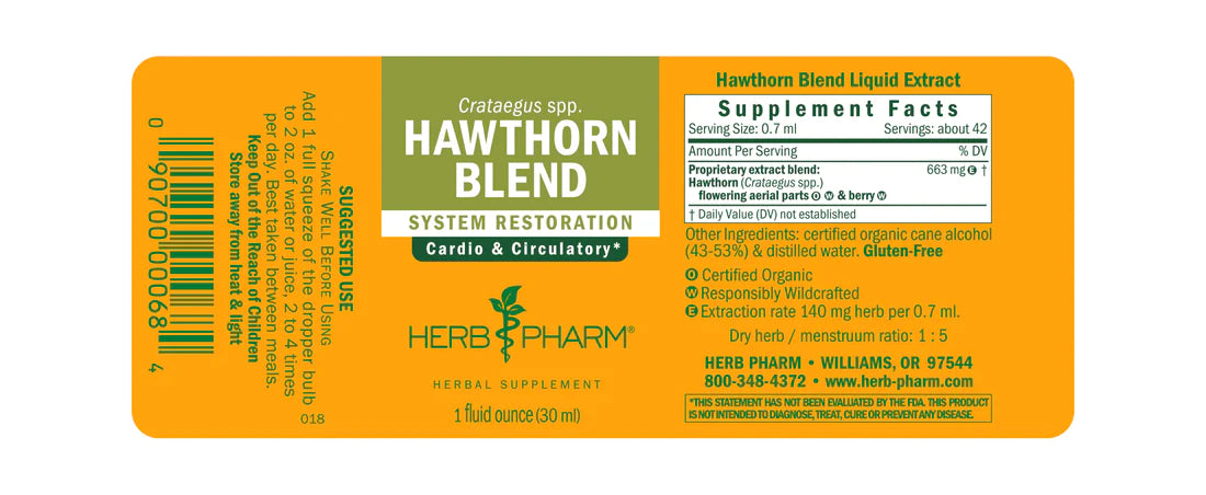 Herb Pharm Hawthorn Blend 1oz-[HealthWay]