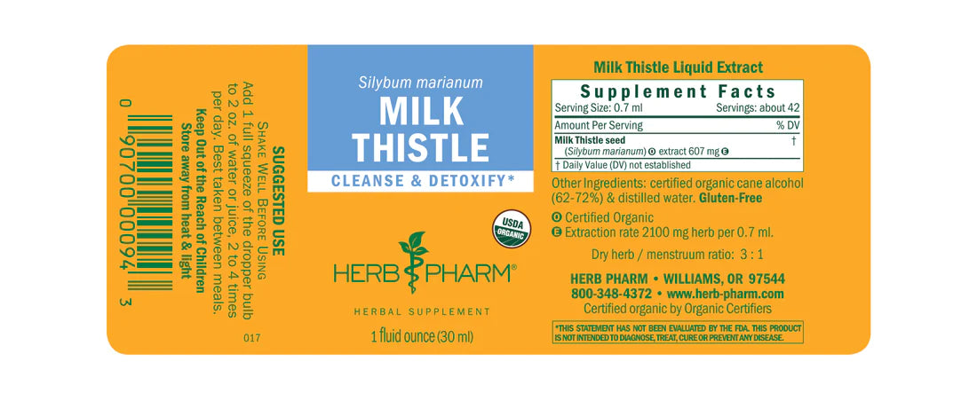 Herb Pharm Milk Thistle 1oz