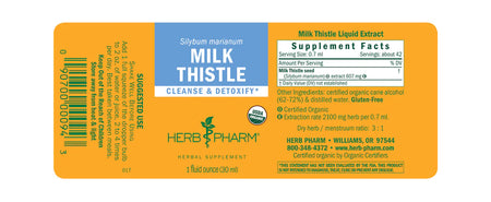Herb Pharm Milk Thistle 1oz-[HealthWay]
