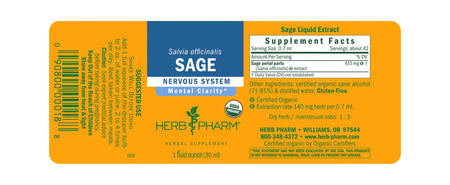 Herb Pharm Sage 1oz-[HealthWay]