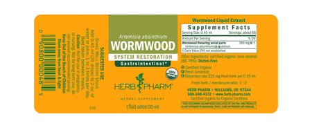 Herb Pharm Wormwood 1oz-[HealthWay]