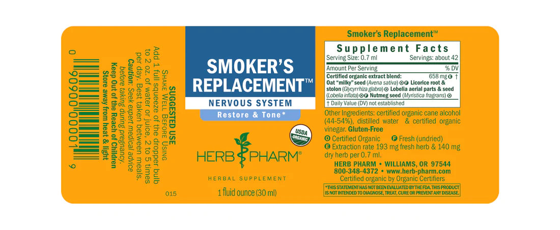 Herb Pharm Smokers Replacement 1oz-[HealthWay]