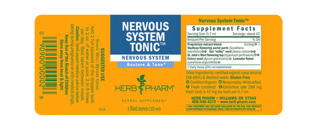 Herb Pharm Nervous System Tonic 1oz-[HealthWay]