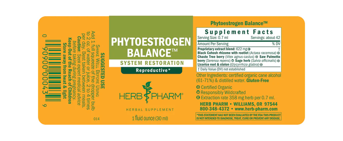 Herb Pharm Phytoestrogen Tonic 1oz
