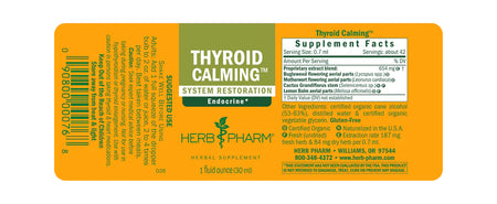 Herb Pharm Thyroid Calming 1oz-[HealthWay]