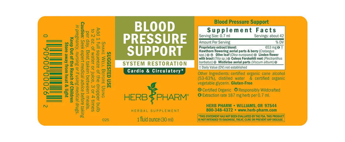 Herb Pharm Blood Pressure 1oz-[HealthWay]