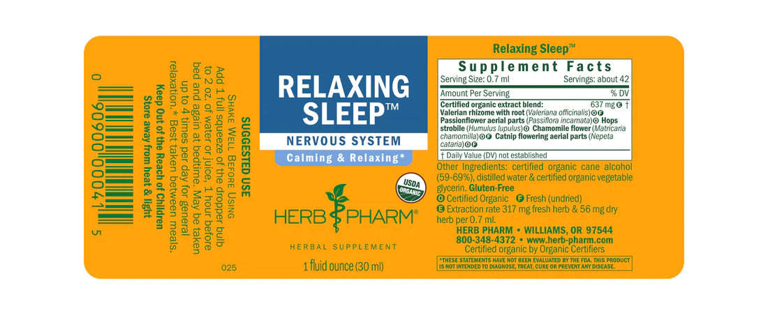 Herb Pharm Relaxing Sleep Tonic 1oz