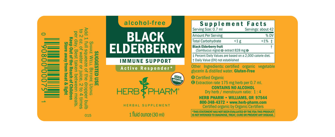 Herb Pharm Black Elderberry Gly 1oz-[HealthWay]