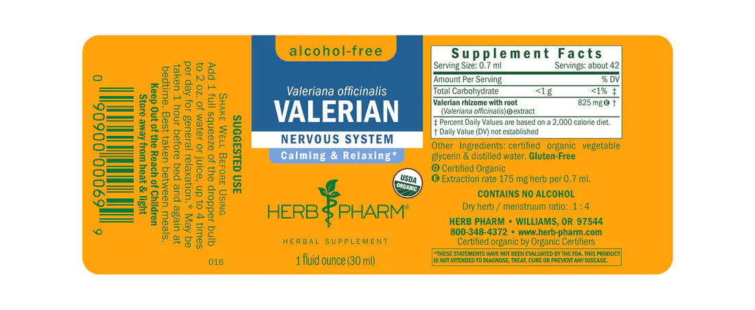 Herb Pharm Valerian AF 1oz