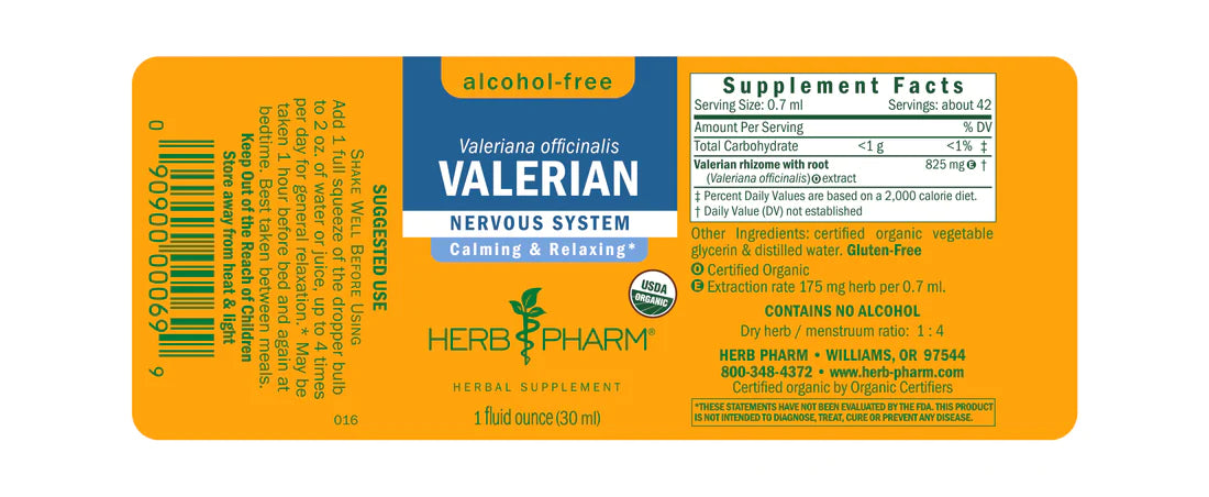 Herb Pharm Valerian AF 1oz-[HealthWay]