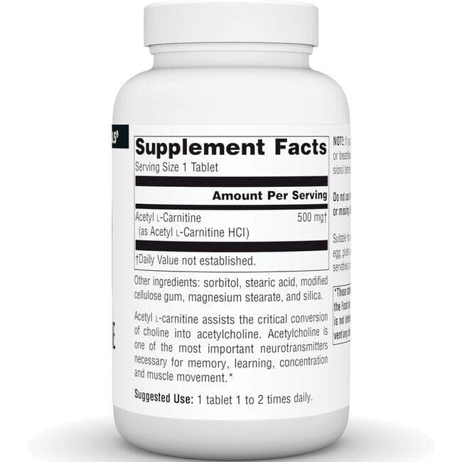 Source Naturals Acetyl L-Carnitine 250mg 120tb