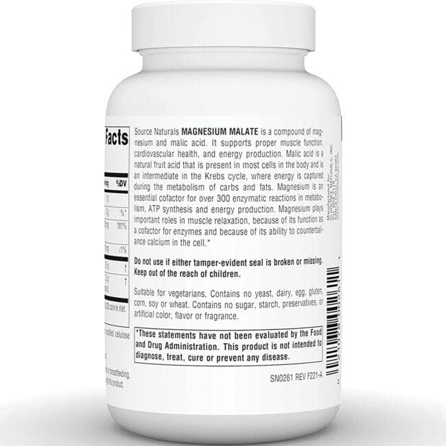 Source Naturals Magnesium Malate 90tb