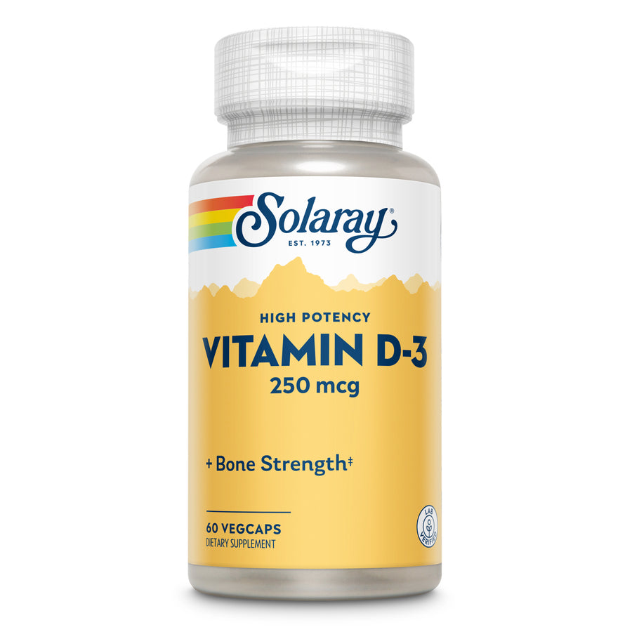 Solaray Vit D3 10000iu 250mcg 60ct-[HealthWay]