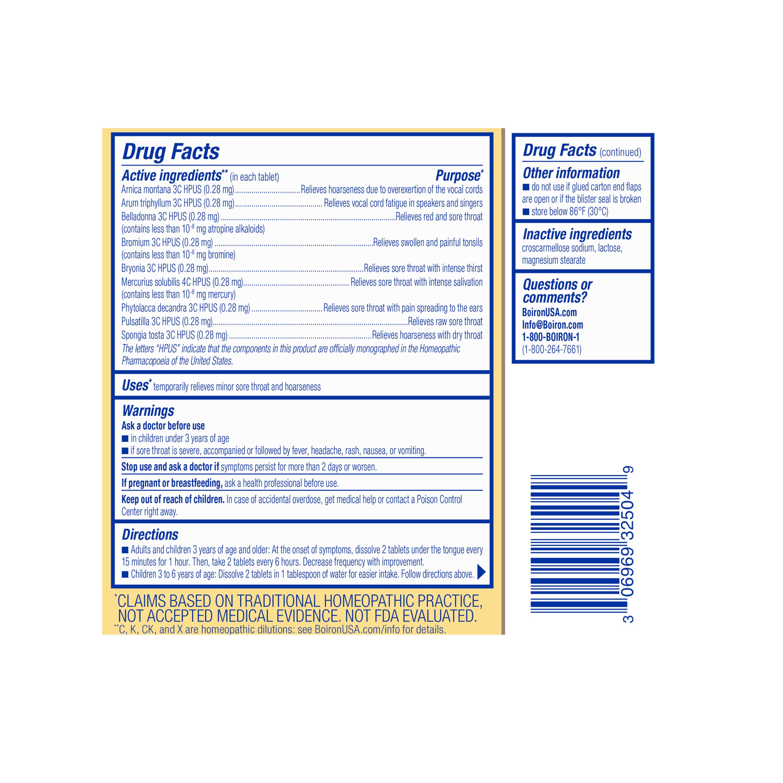 Boiron Throat Calm 60tb-[HealthWay]