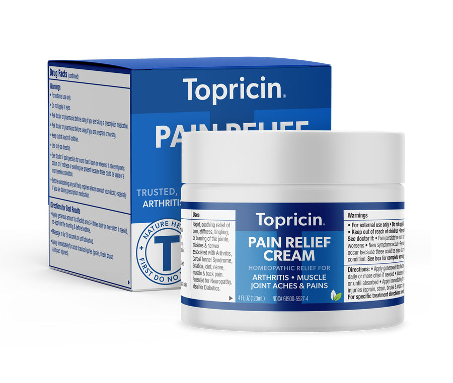 Topricin Pain Relief Cream Jar 4oz-[HealthWay]