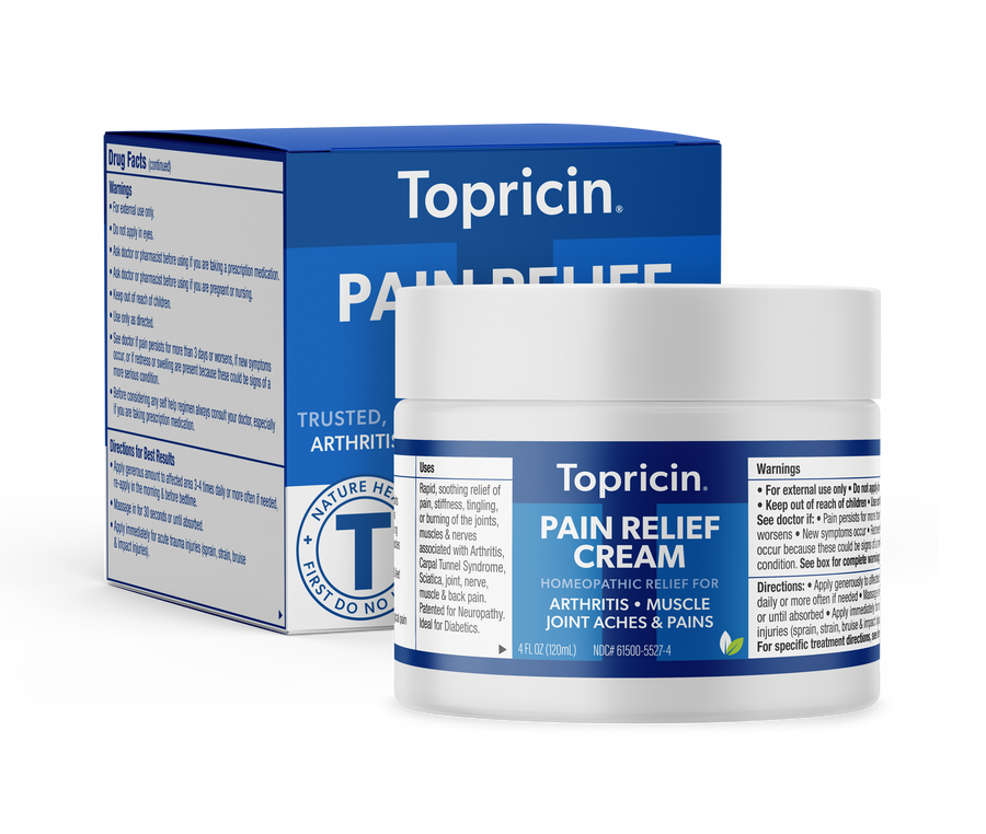 Topricin Pain Relief Cream Jar 4oz