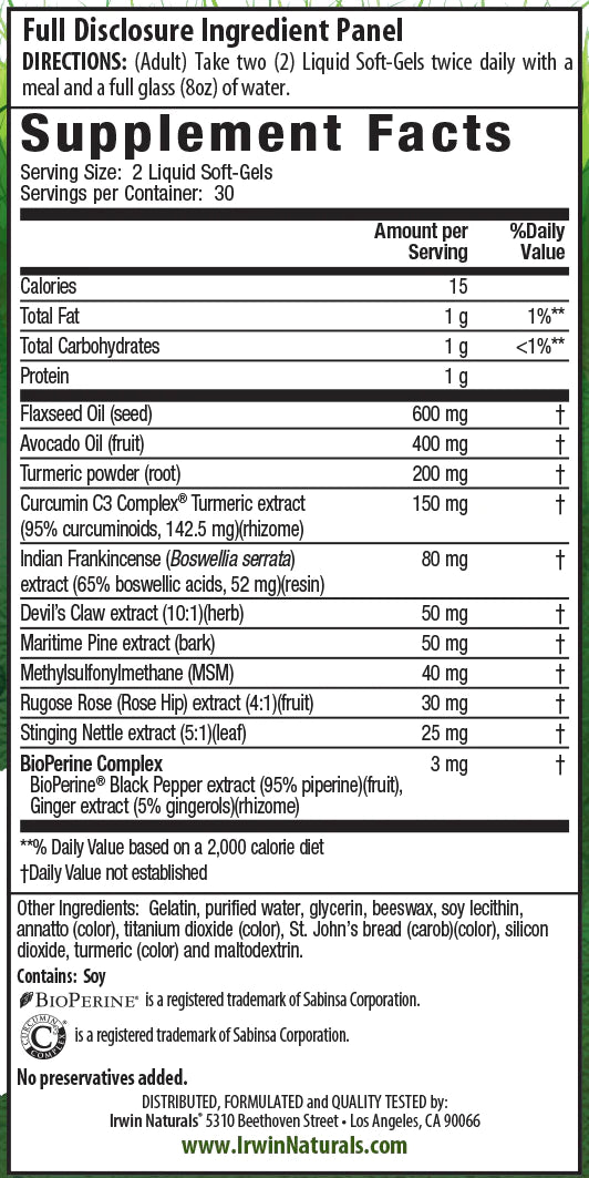Irwin Whole Body Turmeric Extra 60sg-[HealthWay]