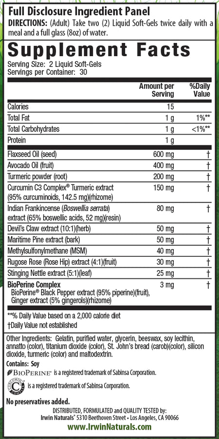 Irwin Whole Body Turmeric Extra 60sg-[HealthWay]