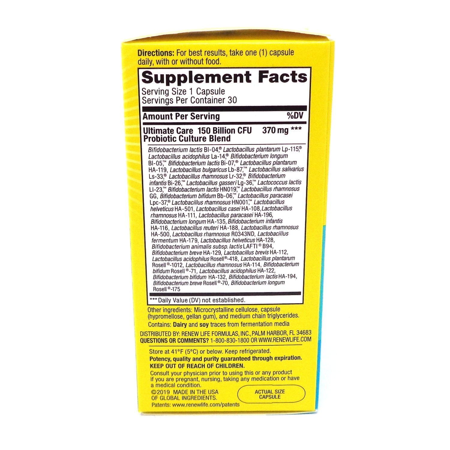 Renew Life Ultimate Flora Ultimate Care 150B 30cp