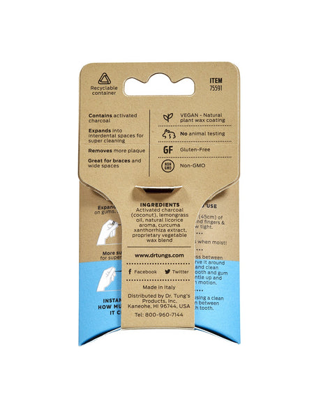 Dr Tungs Activated Charcoal Floss Lemongrass-[HealthWay]