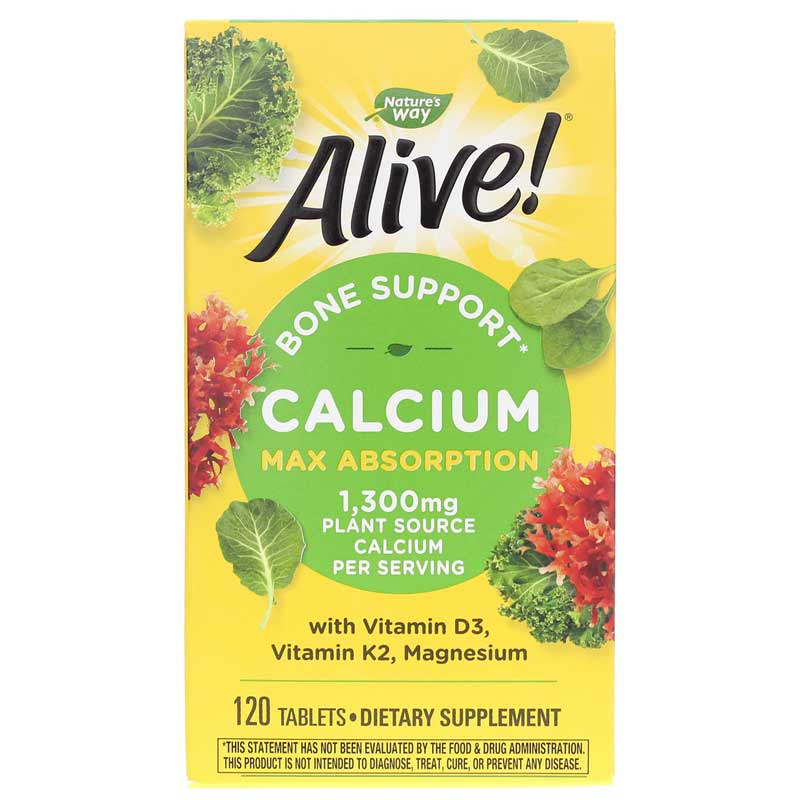 Natures Way Alive Calcium 120tb-[HealthWay]