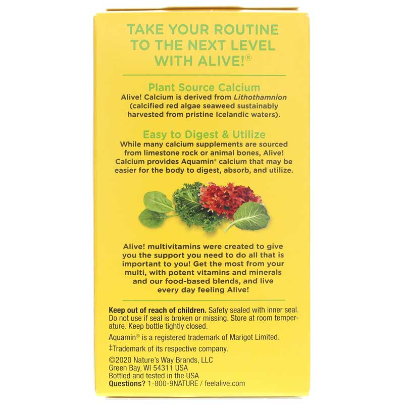 Natures Way Alive Calcium 120tb-[HealthWay]