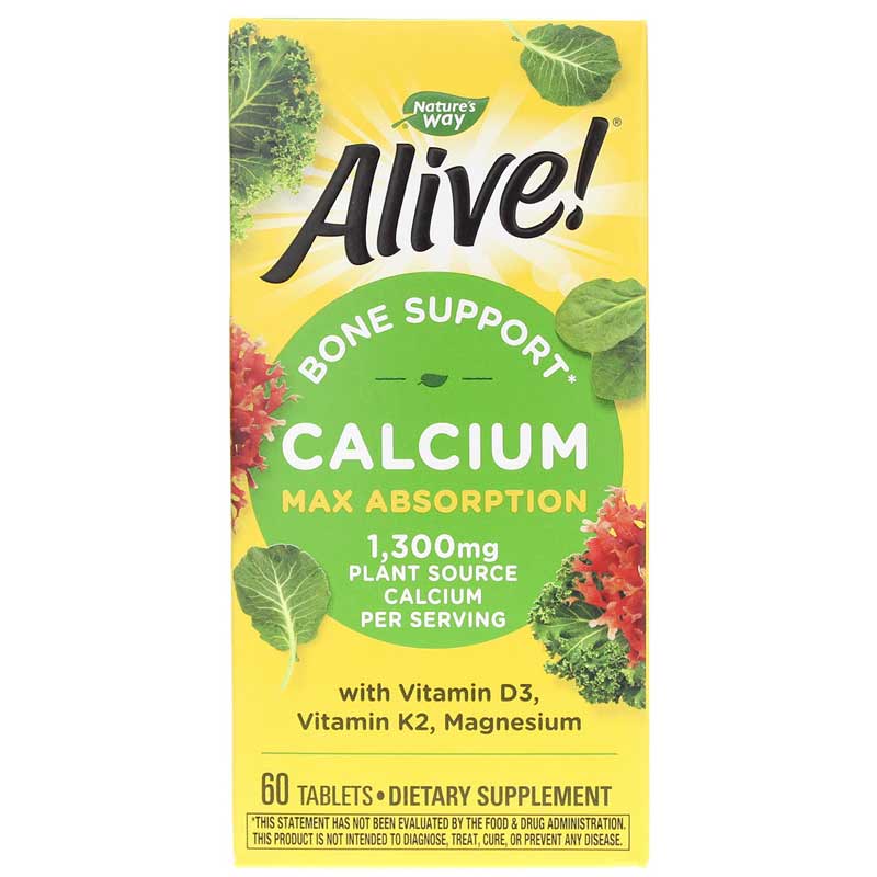 Natures Way Alive Calcium 60tb-[HealthWay]