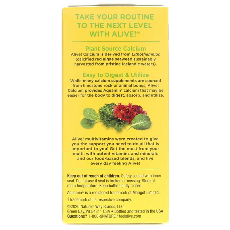 Natures Way Alive Calcium 60tb-[HealthWay]