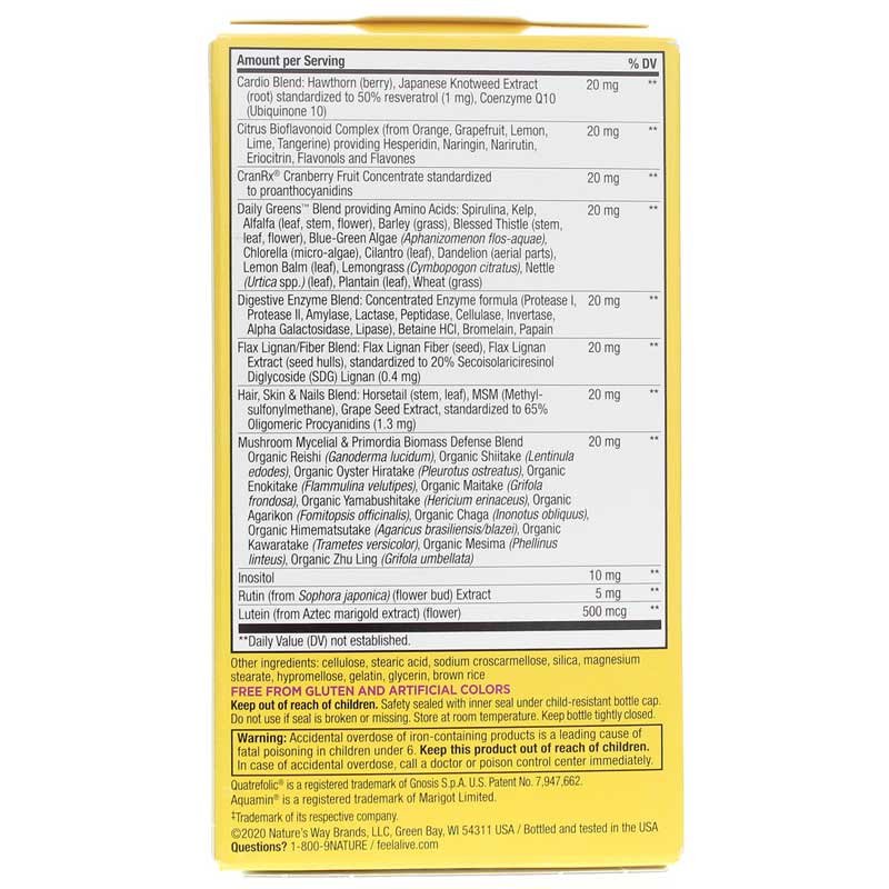 Natures Way Alive Womens Multi 50+ 60tb-[HealthWay]