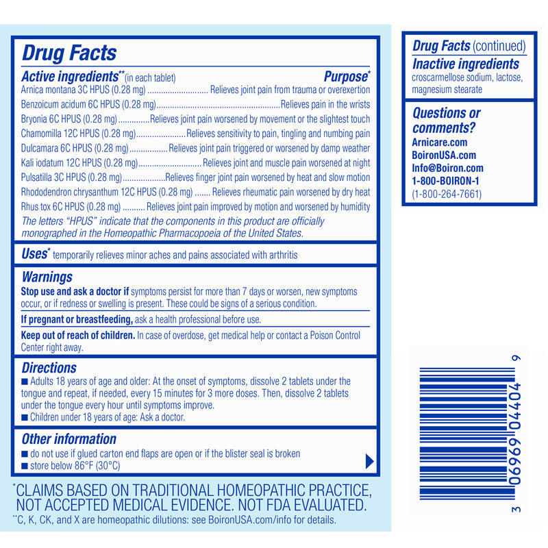 Boiron Arnicare Arthritis 60t-[HealthWay]