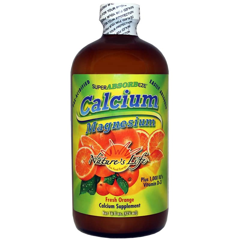 Natures Life Liq Cal/Mag Orange 16oz-[HealthWay]