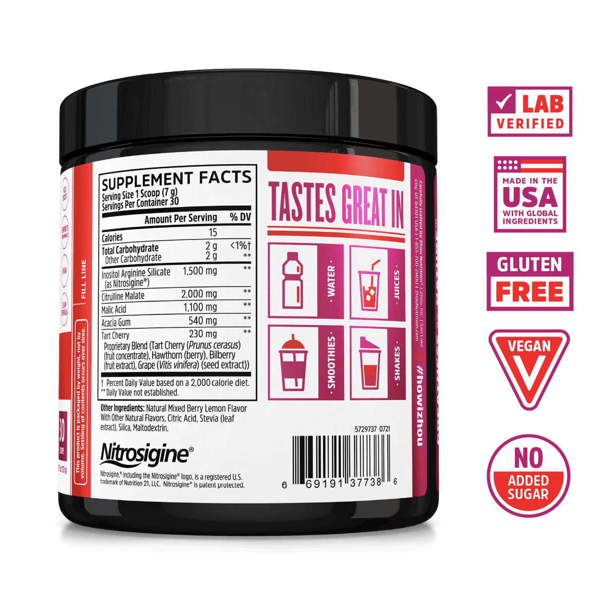 Zhou Lite Up Pre Workout 7.5z-[HealthWay]