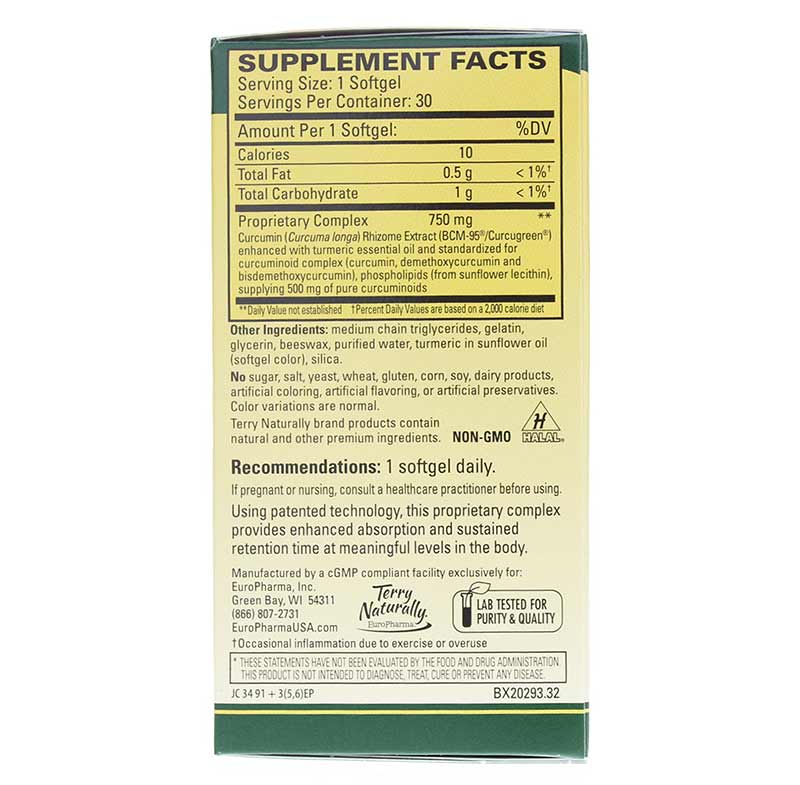 Terry Naturally CuraMed 750mg 30sg-[HealthWay]