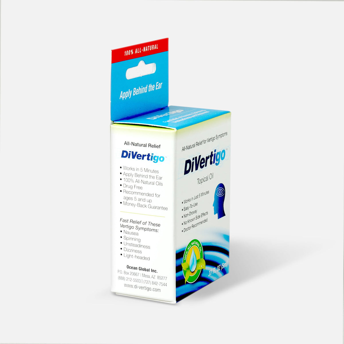 Side Label DiVertigo Oil 5ml  | Healthway