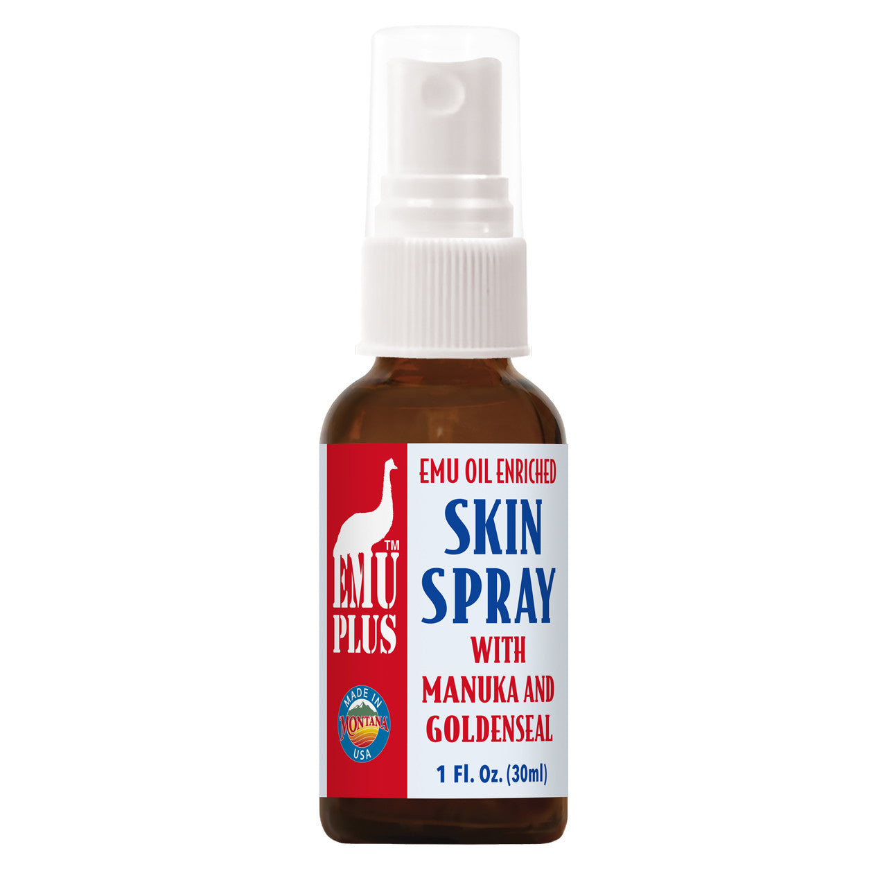 1oz emu oil spray glass bottle