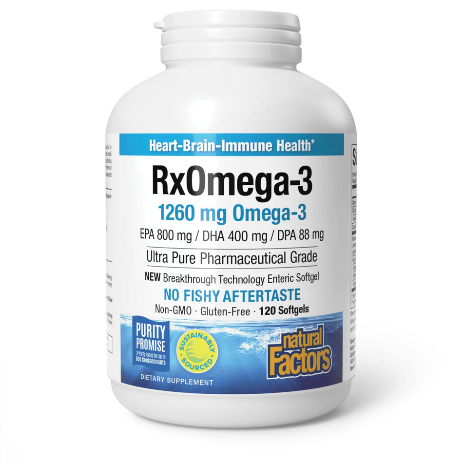 Nat Factors RxOmega 1260mg 120sg-[HealthWay]