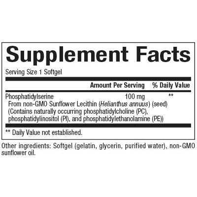 Nat Factors PS 100mg 60sg-[HealthWay]