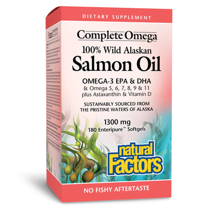 Nat Factors Salmon Oil 180sg-[HealthWay]
