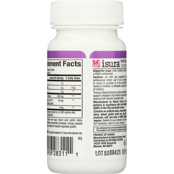 Natural Factors Tranquil Sleep 10ch