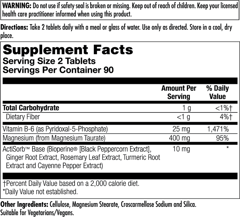 Kal Mag Taurate 400mg 180tb-[HealthWay]